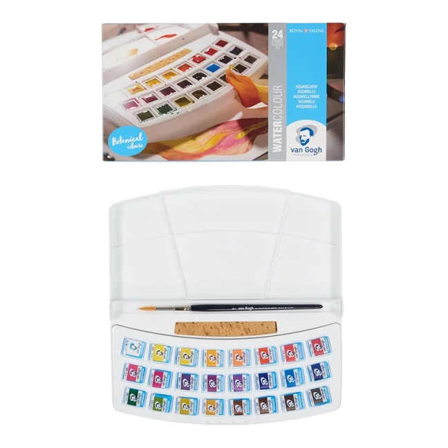 Van Gogh sada akvarelových farieb - 24 kalíškov Botanical