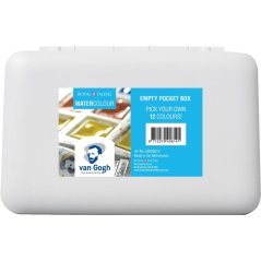 Plastová kazeta Van Gogh pre akvarelové farby 12 kalíškov + štetec