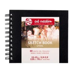 Art Creation sketch blokk 15x15cm, 110g, 80 lap