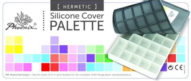 PHOENIX Tavolozza con copertura in silicone