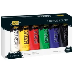 KREUL Set de vopsele acrilice SOLO GOYA – 6 x 100 ml