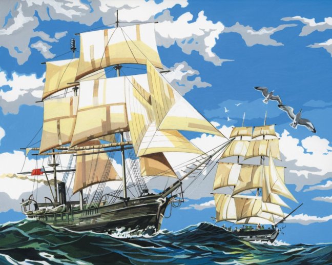 R&L Pictură după numere pe pânză – Sailing Ships