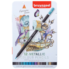 Bruynzeel Expression set olovke u boji - Metallic - 12 kom.