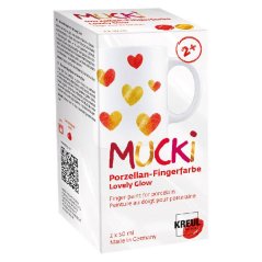 MUCKI prstové barvy na porcelán Lovely Glow 2 × 50 ml