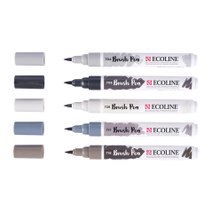 Ecoline sada akvarelových pier Shadow - 5 farieb