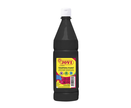 JOVI Tempera 1000ml - vari colori - Scegli la tonalità: 30 - Čierna