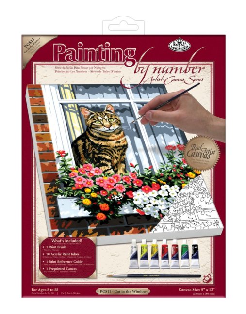 R&L Pictură după numere pe pânză – Can in the Window