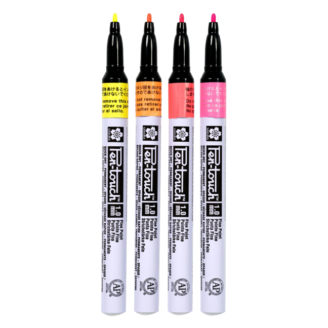 Sakura Pen-Touch Set Fluorescente - 4 pezzi