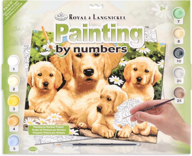 R&L Pittura per numeri – Golden Retriever Puppies