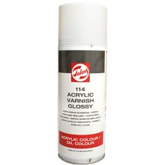 Talens lesklý lak ve spreji pro akryl/olej 114 - 400 ml