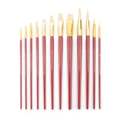 Pennelli con setole naturali mix - set da 12 pezzi - RSET-9319