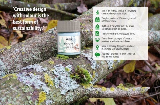 KREUL Colore naturale NATURE – 50 ml - Kreul nature: 49428- Eucalyptus