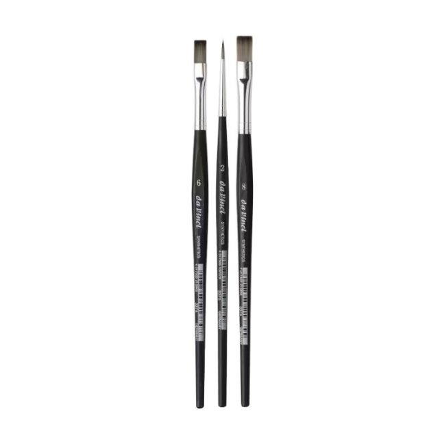da Vinci SYNTHETICS – set de pensule pentru face painting - 3 buc.