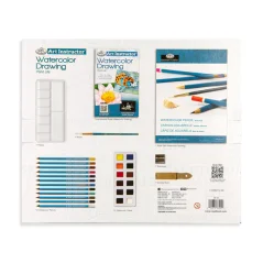 R&L Akvarelni komplet barvic z inštruktorjem – 30 kos
