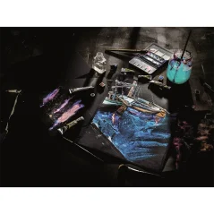 Blok pre akvarelové farby Rembrandt 30x40cm, 360g, 10 čiernych listov celulóza