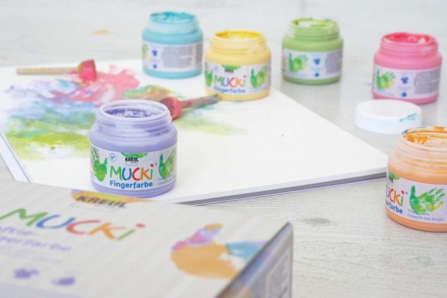 KREUL Finom ujjfesték készlet MUCKI – 6 x 150 ml