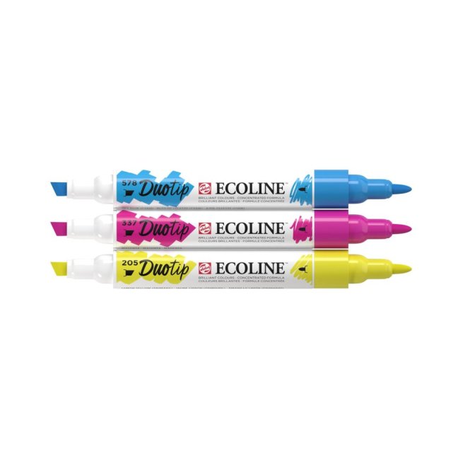 Ecoline Duotip pennarelli Set Primario | 3 colori