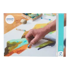 Suché pastely Van Gogh - sada 48 pastelů krajinka