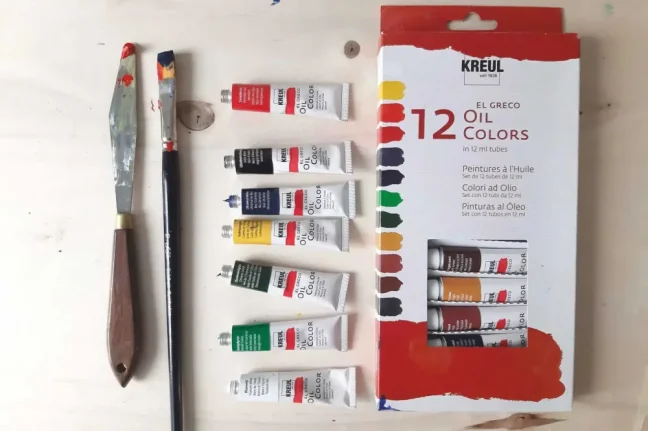 KREUL Set di colori a olio El Greco – 12 x 12 ml