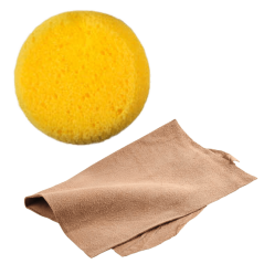 Sada syntetickej špongie a jelenice Royal Langnickel