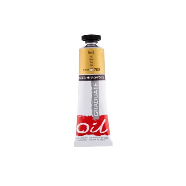 Colori a olio D&R Graduate 38ml - scegli la tonalità - D&R Graduate 38 ml - scegli la tonalità: 708 - Gold