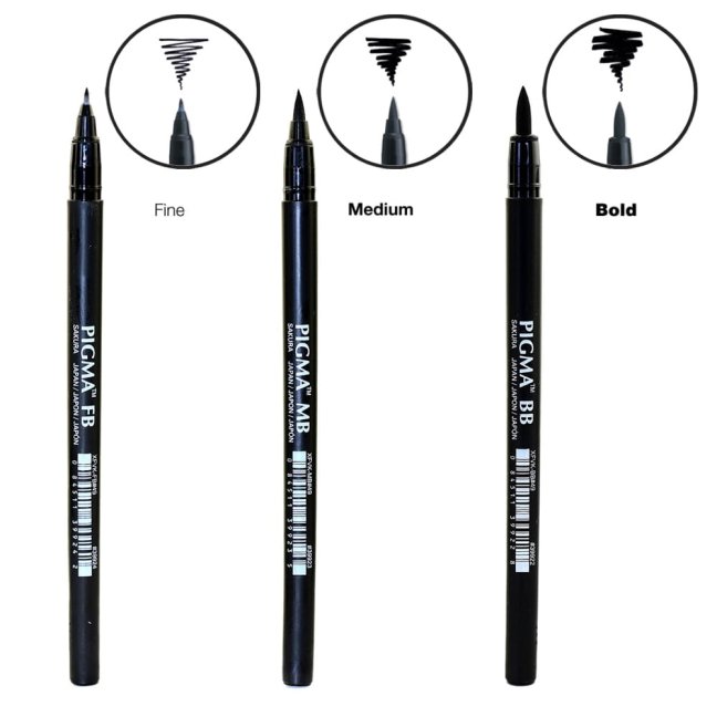 Sakura Pigma Brushpen - punte diverse
