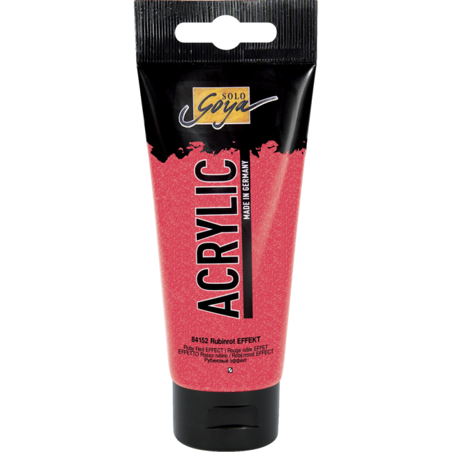 KREUL Colore acrilico Solo Goya – 100 ml - KREUL colore acrilico Solo Goya 100 ml - scegli la tonalità: 84152 - Ruby Red Effect