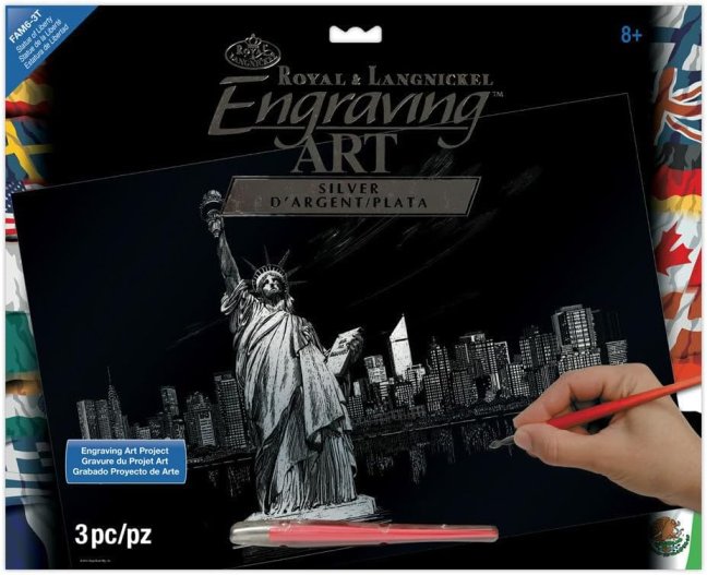 R&L Disegno da grattare – Statue of Liberty