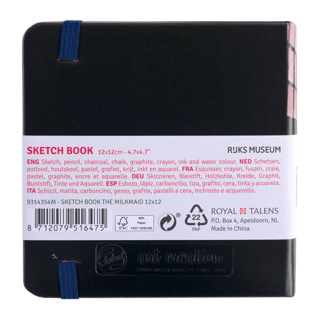 Art Creation blocco da disegno 12x12cm, 140g, 80 fogli