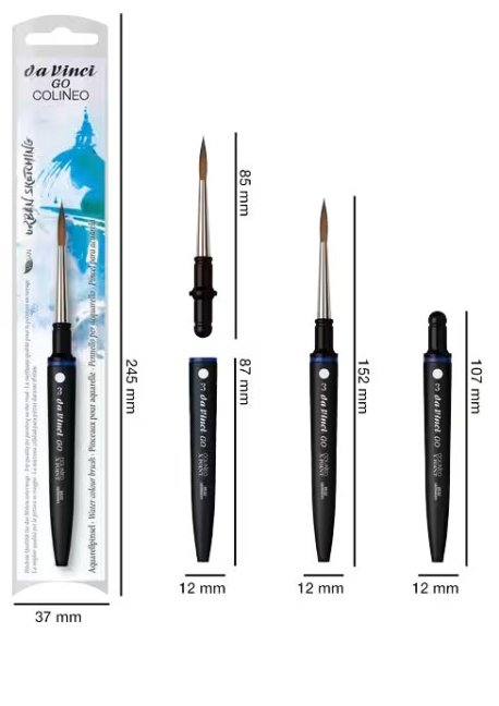 da Vinci GO COLINEO akvarelový štětec s extra dlouhou špičkou 8532 - vyberte velikost