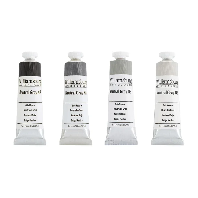 Williamsburg szürke olajfesték készlet - 4 db