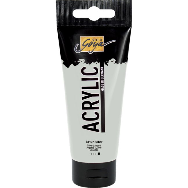KREUL Colore acrilico Solo Goya – 100 ml - KREUL colore acrilico Solo Goya 100 ml - scegli la tonalità: 84127 – Silver