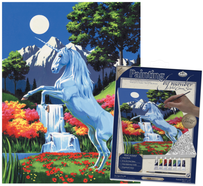 R&L Pictură după numere pe pânză – Unicorn