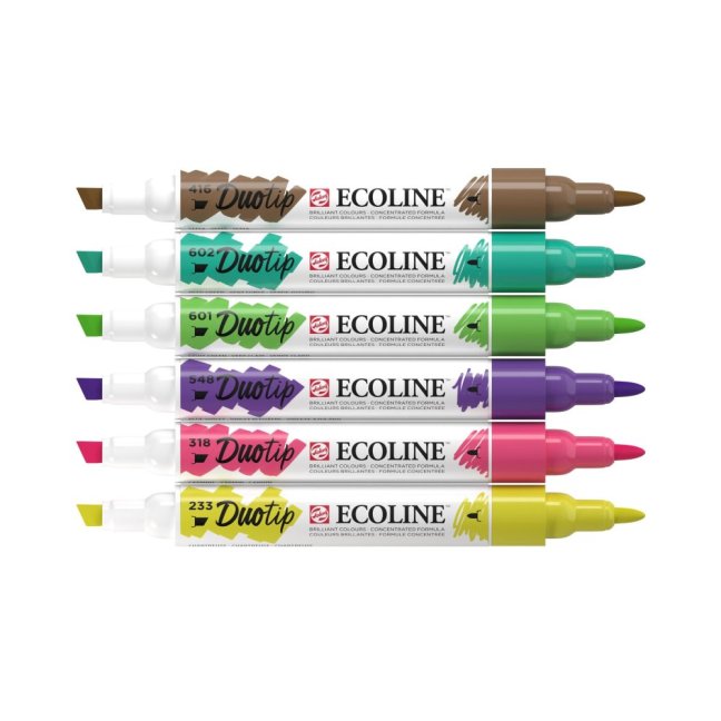 Ecoline Duotip pennarelli Set Botanico | 6 colori