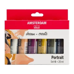 Colori acrilici Amsterdam - set 6 x 20ml - Ritratto
