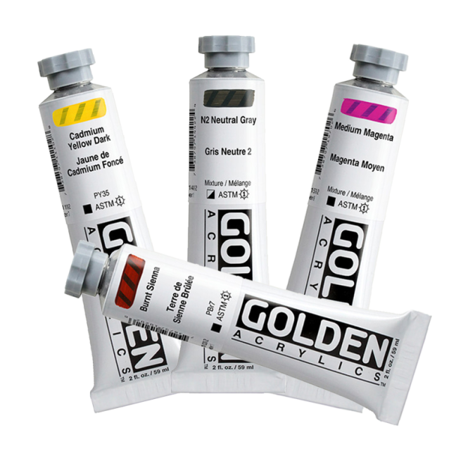 GOLDEN Heavy Body akrylové farby - 59 ml - vyberte odtieň