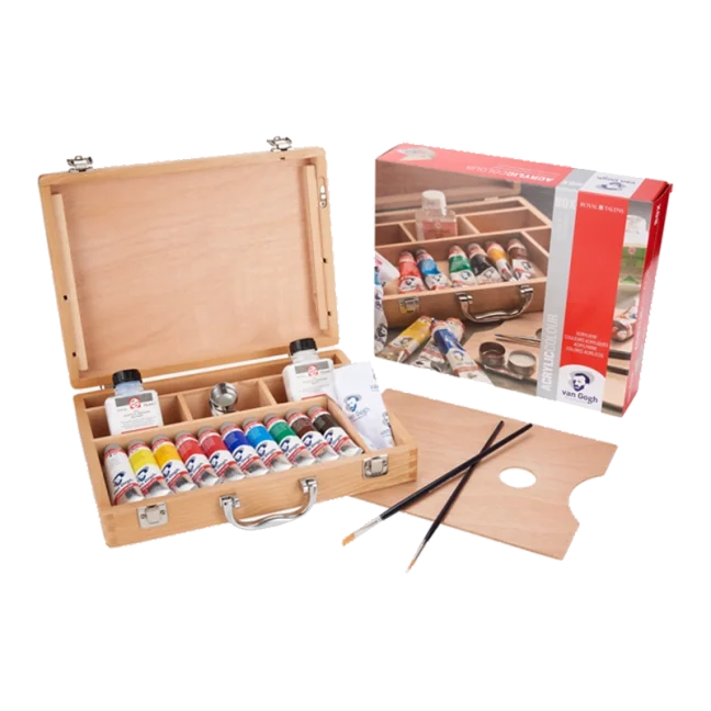 Akrylové barvy Van Gogh Základní box 10x40 ml