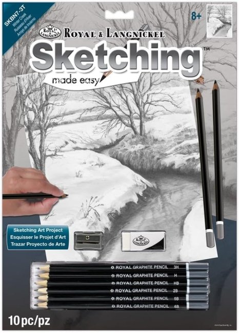 Set da disegno Royal & Langnickel con tema - Ruscello invernale