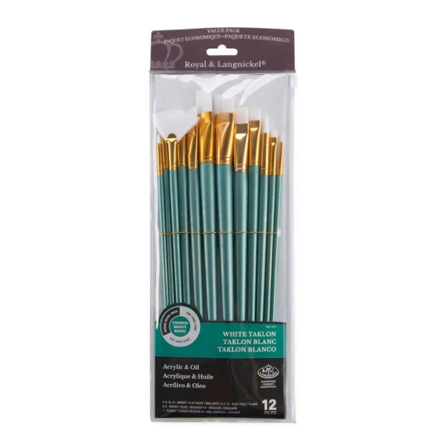 Pennelli con setole sintetiche mix - set da 12 pezzi - RSET-9311