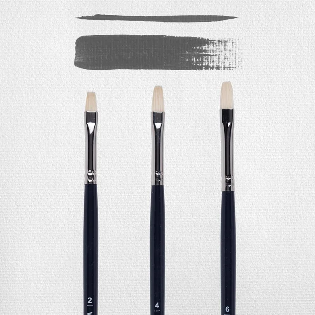 Pennelli per olio/acrilico/gouache Van Gogh 210 - set 3 pz - 2-4-6