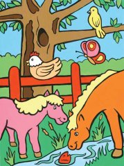 R&L Slikanje po brojevima za djecu – Farm Animals