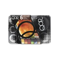 QOR Sada akvarelových farieb - 6 x 5 ml - EARTH COLOURS