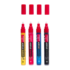 AMSTERDAM akril filctollak - Intro set 4 x 4 mm