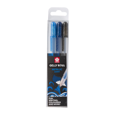 Sakura Gelly Roll Metallic sada 3 ks - Ocean
