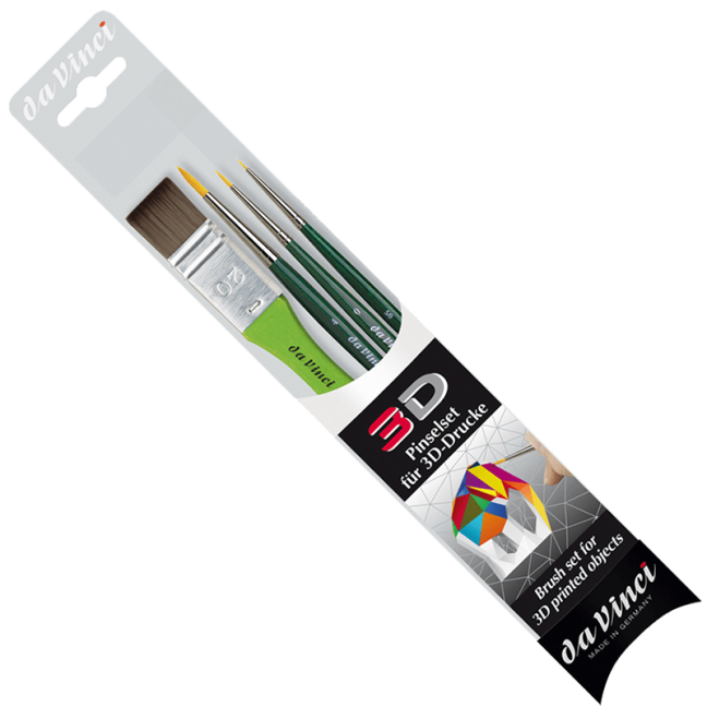 daVinci 3D set di pennelli per oggetti stampati in 3D - serie 5203