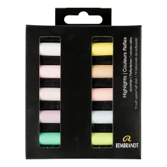 Suchý pastel REMBRANDT měkké - Highlights - sada 10 pol.pastelů