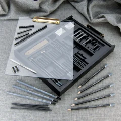 Royal Langnickel Black Series - skicovacia sada s paletou