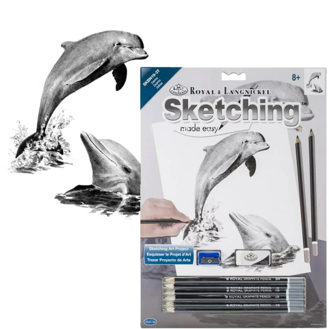 Set da disegno Royal & Langnickel con motivo - Delfini