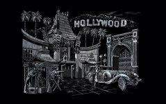 R&L Vyškrabovací obrázok – Hollywood