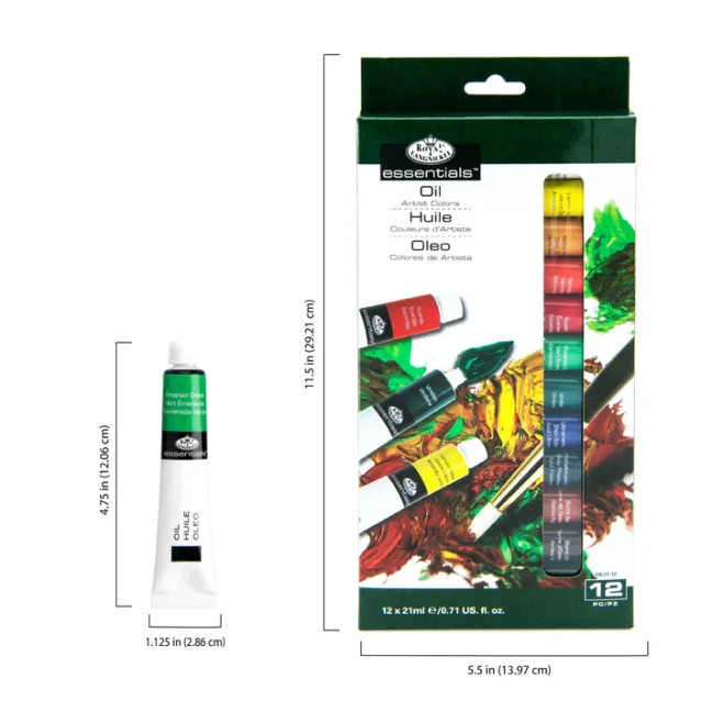 R&L Set di colori a olio – 12 x 21 ml